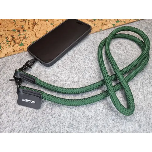 Rope Phone Strap with Logo Patch 8mm Rope Phone Strap with Logo Patch 8mm