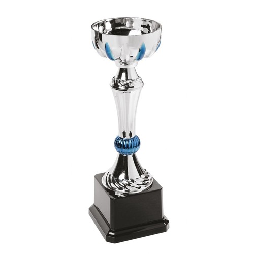 TROPHY CUP BLUE DECORATIONS H 280 MM TROPHY CUP BLUE DECORATIONS H 280 MM