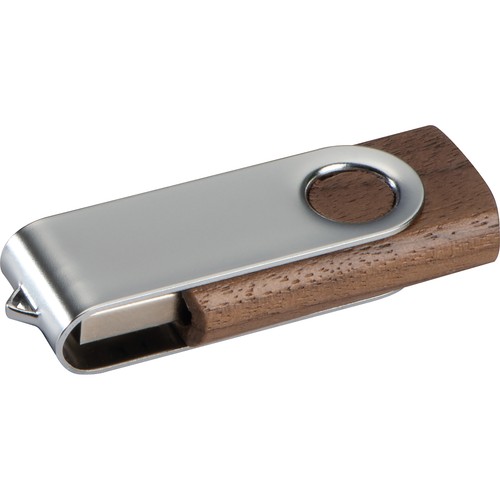 USB-stick Twist van hout, donker, 8GB USB-stick Twist van hout, donker, 8GB