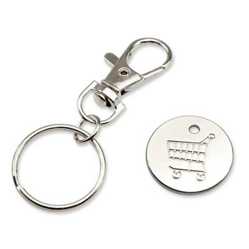 sleutelhanger met winkelmuntje sleutelhanger met winkelmuntje