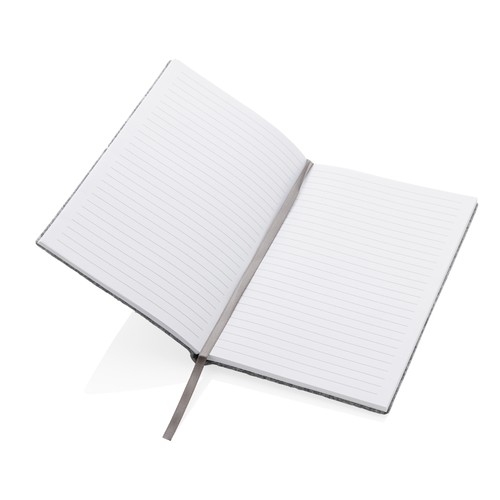 Cahier A5 à couverture souple en feutre recyclé certifié GRS