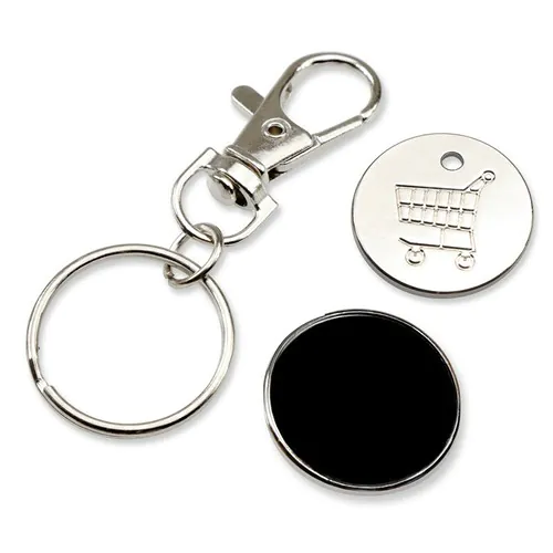 Keyring with shopping cart coin | Lill Keyring with shopping cart coin | Lill