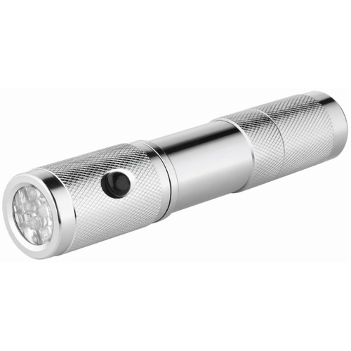 Metmaxx® LED MegaBeam safety lamp "PocketSecurity" silver