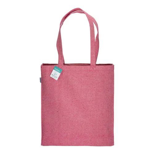 Tote bag en coton recyclé 280 g/m2, anses longues et soufflet Tote bag en coton recyclé 280 g/m2, anses longues et soufflet