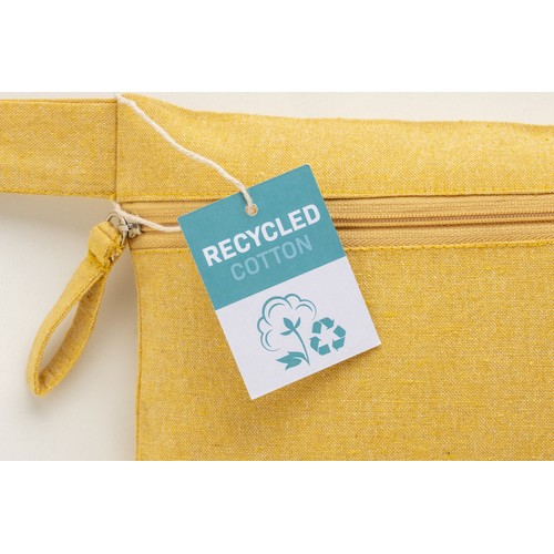 Document holder made of 180 g/m2 recycled cotton with zipper closure, GRS certified Document holder made of 180 g/m2 recycled cotton with zipper closure, GRS certified