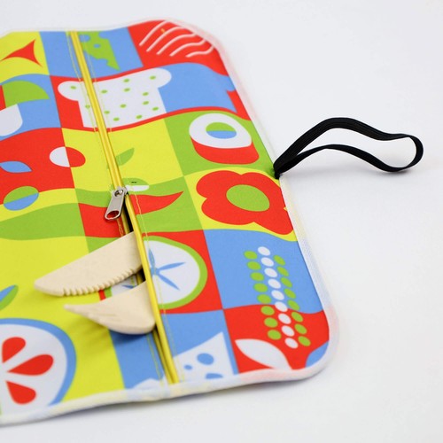 BASE DE MESA CON BOLSA PARA CUBIERTOS PERSONALIZABLE