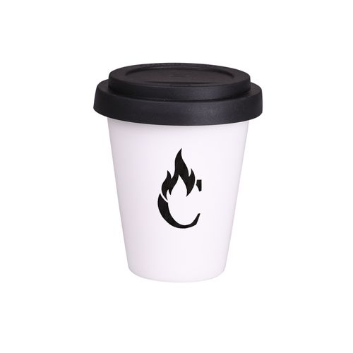 Beker Freedom Small Classic 200ml wit/zwart Beker Freedom Small Classic 200ml wit/zwart