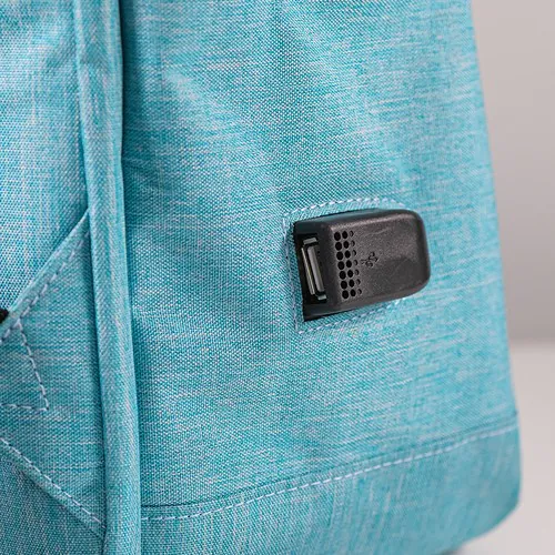 300D RPET LAPTOP BACKPACK WITH USB OUTPUT 300D RPET LAPTOP BACKPACK WITH USB OUTPUT