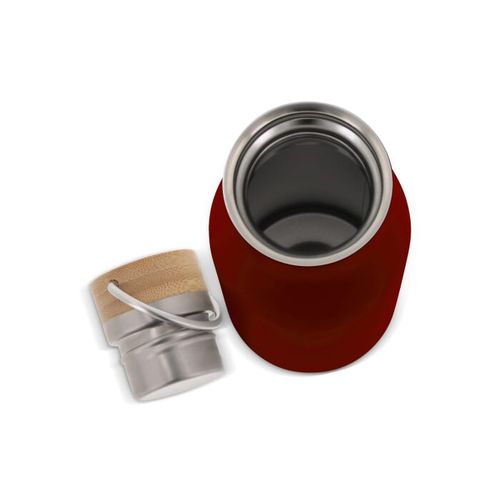 Isolier-Flasche mit Bambusdeckel, 500ml Isolier-Flasche mit Bambusdeckel, 500ml