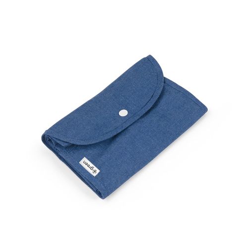 SIENA. Foldable bag in cotton (50%), recycled cotton (30%) and polyester (20% rPET) (140 g/m²)