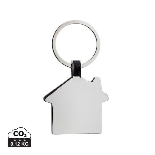 RCS recycled zinc alloy house keyring RCS recycled zinc alloy house keyring