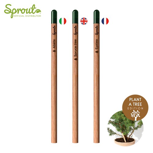 Spout pencil with seeds Tree