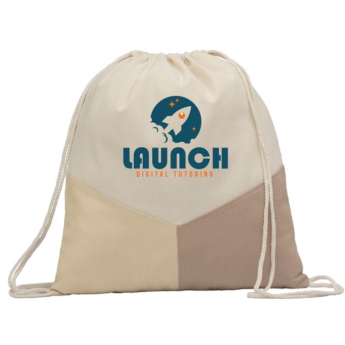Triad - Multicolour Recycled Cotton Blend Drawstring Bag