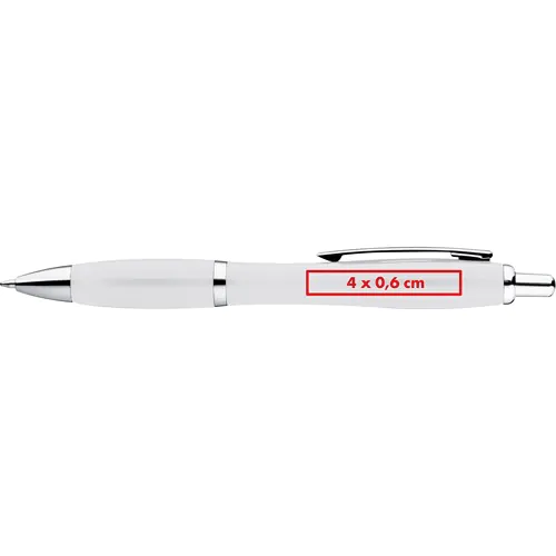 Plastic ball pen with metal clip Plastic ball pen with metal clip