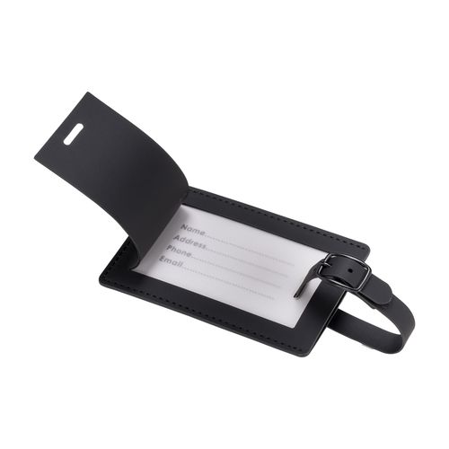 Soft PU luggage label. With inside card for name and contact information Soft PU luggage label. With inside card for name and contact information