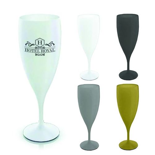 Flûte à champagne en plastique