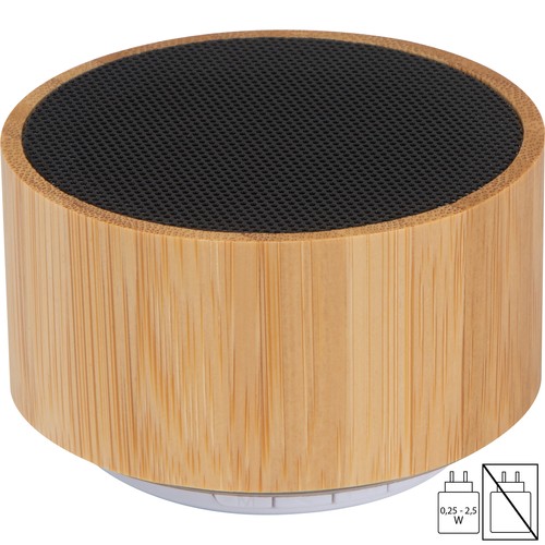 Altoparlante bluetooth con rivestimento in bamboo OSVALDO