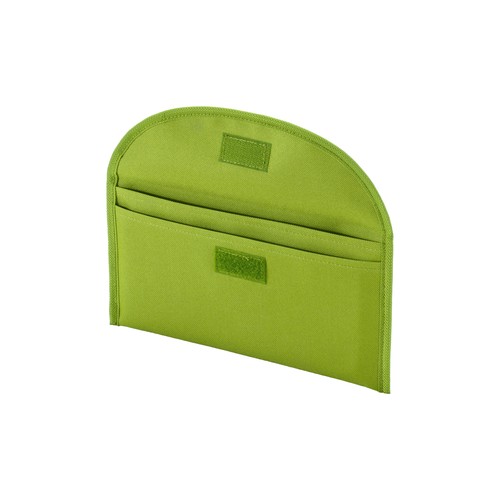 600D polyester document pouch with two pockets and velcro closure