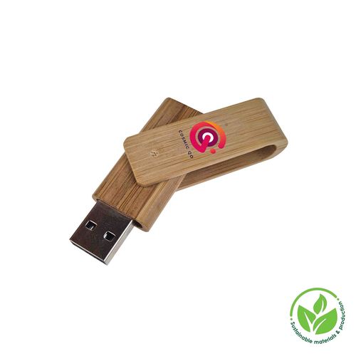 USB Stick Twister Eco (16 Go 2.0, Pas de téléversement de données, Gravure recto)