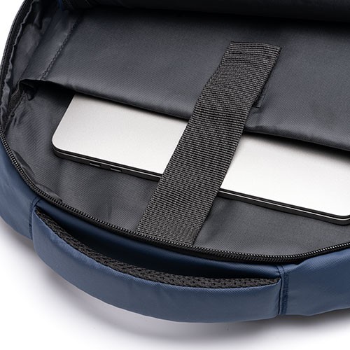 Computer backpack made of PU leather and RPET 600D Eliza