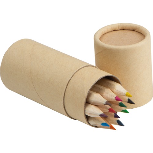 12 piece coloured pencil set