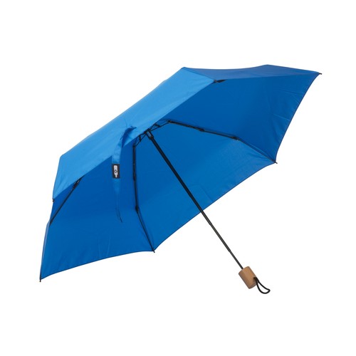 Mini parapluie en R-PET avec manche en bois Mini parapluie en R-PET avec manche en bois