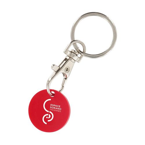 sleutelhanger met winkelmuntje sleutelhanger met winkelmuntje