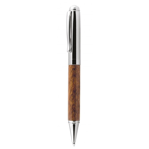 BALLPOINT PEN WOOD AND CHROMED