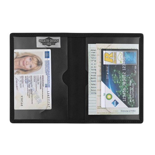 Blackmaxx® "EcoCraftPlus" imitation leather driving license pouch