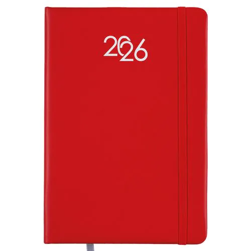2026 daily planner with hard PU cover