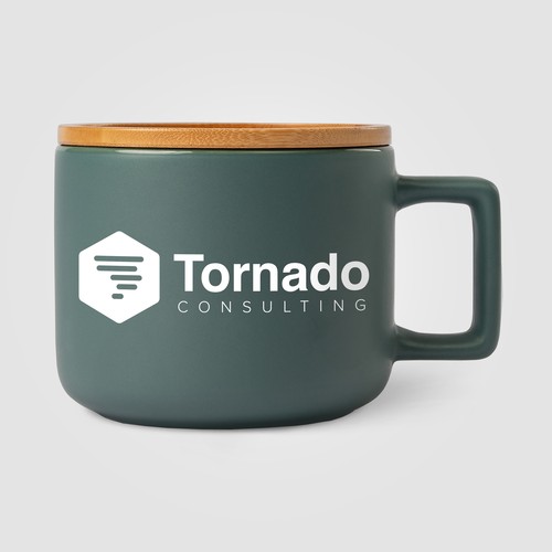 Café Virtuoso - 355 ml Tasse en céramique avec couvercle en bambou Café Virtuoso - 355 ml Tasse en céramique avec couvercle en bambou