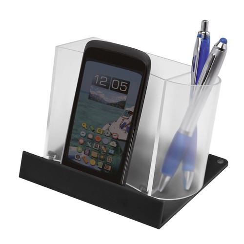 Soporte para móvil o tablet con porta notas Soporte para móvil o tablet con porta notas