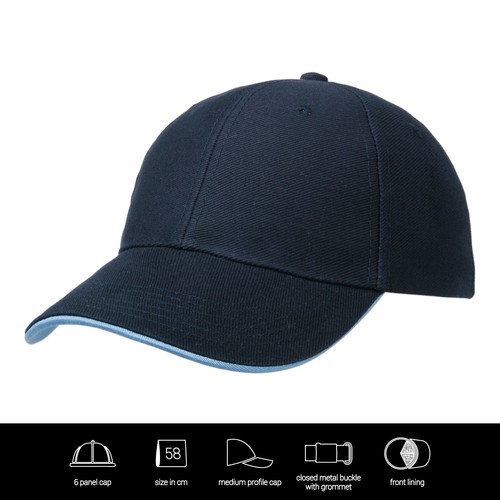 Heavy Twill Duo Tone Strap Cap Heavy Twill Duo Tone Strap Cap
