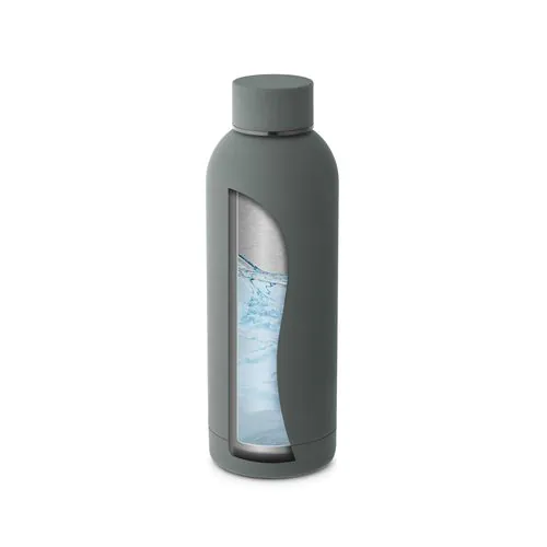 ODIN. Double wall vacuum stainless steel (36% recycled) bottle with rubber coating 550 mL ODIN. Double wall vacuum stainless steel (36% recycled) bottle with rubber coating 550 mL