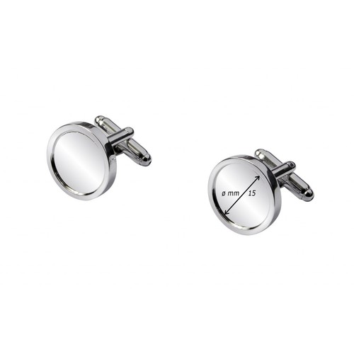 CUFFLINKS ROUND WITH HOLLOW