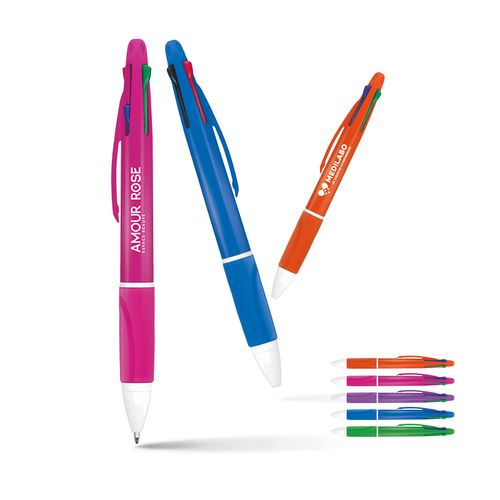 penna a sfera multicolore