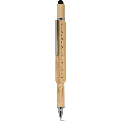 STYLO MULTIFONCTIONNEL EN BAMBOU ET MÉTAL