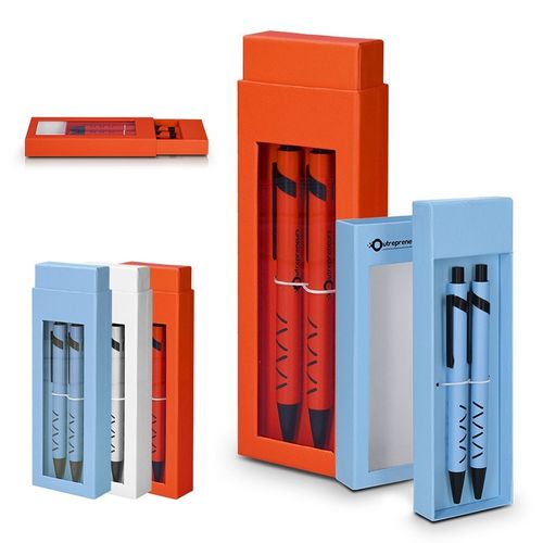 ADORNO : 1 BOLIGRAFO TINTA AZUL + 1 PORTAMINA