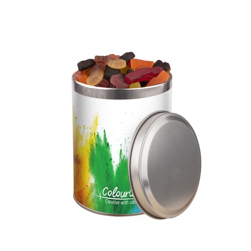 Medium round tin, 0.9 liters Medium round tin, 0.9 liters
