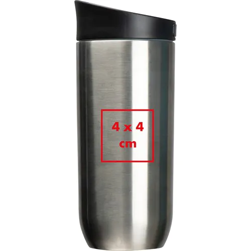 Taza isotérmica de 500 ml con botón de cierre Taza isotérmica de 500 ml con botón de cierre