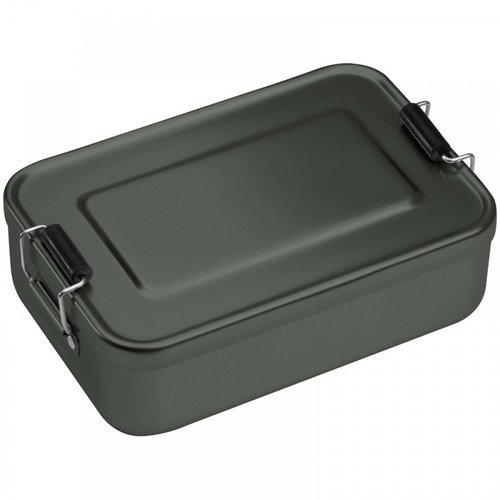 Aluminum lunch box with closure Aluminum lunch box with closure