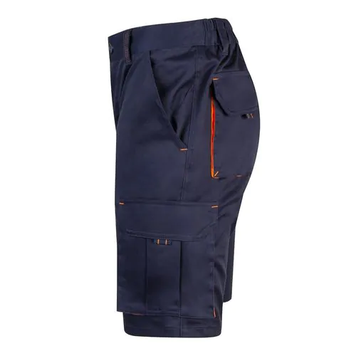 VL HEMERA. Two-tone, multi-pocket stretch Bermuda shorts (240g/m²), in cotton (46%), EME (38%) and polyester (16%) VL HEMERA. Two-tone, multi-pocket stretch Bermuda shorts (240g/m²), in cotton (46%), EME (38%) and polyester (16%)