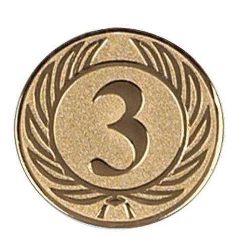 PLATE THIRD BRONZE 3° d=25mm PLATE THIRD BRONZE 3° d=25mm