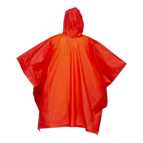 Poncho de pvc con capucha en funda. Poncho de pvc con capucha en funda.