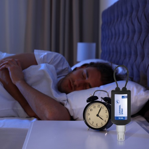 Spray alla lavanda, 50 ml Bumper nero, Body Label (R-PET)