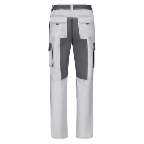 VL NJORD. Pantaloni in twill bicolore con diverse tasche (240g/m²), in cotone (35%) e poliestere (65%)