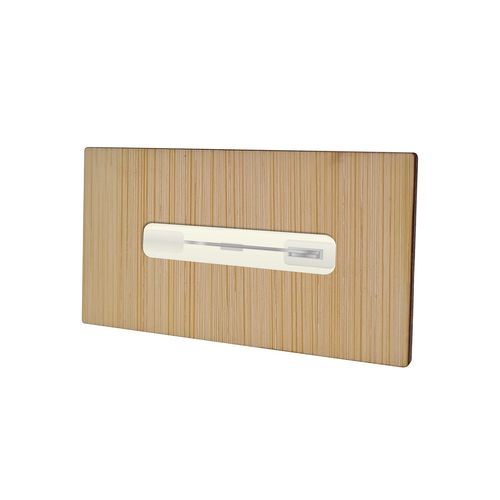Badge Bamboo Rectangular 40 x 74 mm, Magnet, Engraving Badge Bamboo Rectangular 40 x 74 mm, Magnet, Engraving