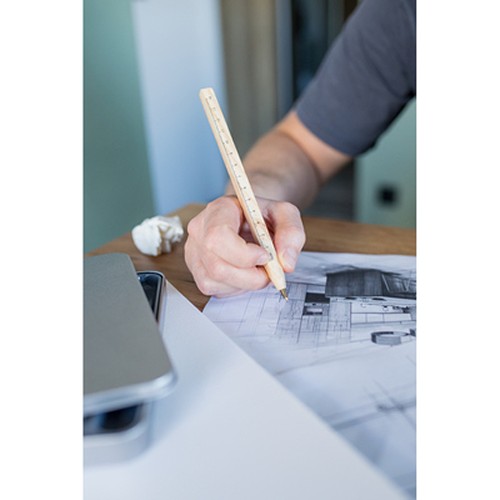Wooden ball pen with a square cross-section shaft | Arisoa Wooden ball pen with a square cross-section shaft | Arisoa