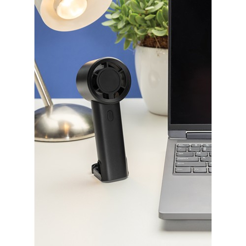 Twist RCS recycled plastic re-chargeable portable fan