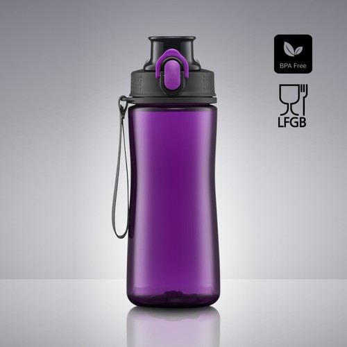 BOUTEILLE D'EAU NEON, 580 ml.
